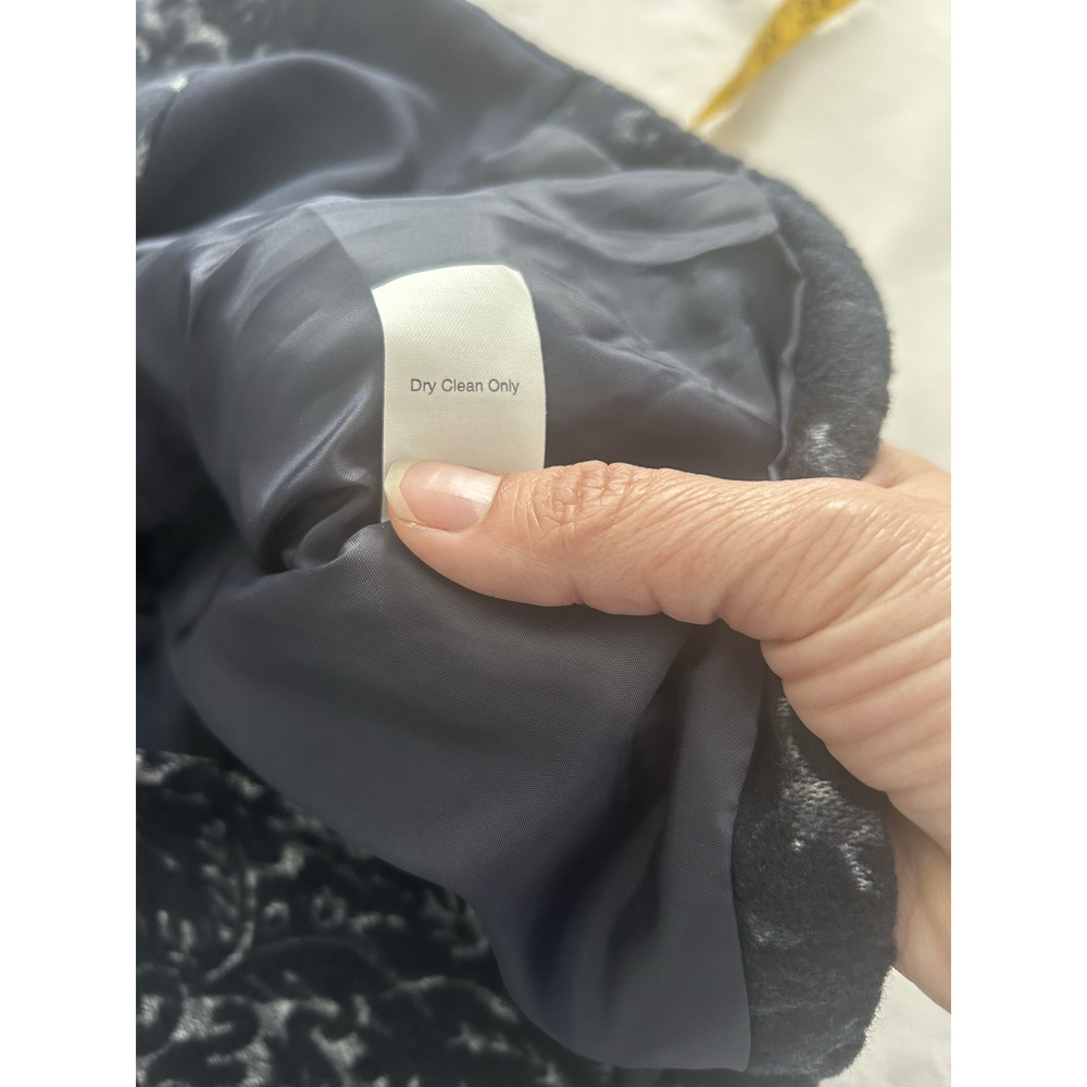 Cabi Jacquard Textured Blazer Womens Size 12 Blue Classic Career Preppy - Picture 6 of 9